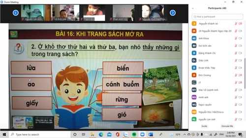 Chuyên đề trực tuyến môn Tiếng Việt lớp 2